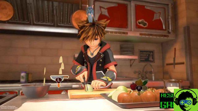 Kingdom Hearts III: Todos los Ingredientes y Recetas