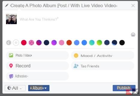 How to write colorful statuses on Facebook