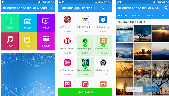 The best apps for sending applications via bluetooth