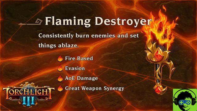 Torchlight III - Habilidades de relíquias do Destruidor em Chamas