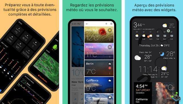 Os 10 melhores aplicativos climáticos para Android em 2022